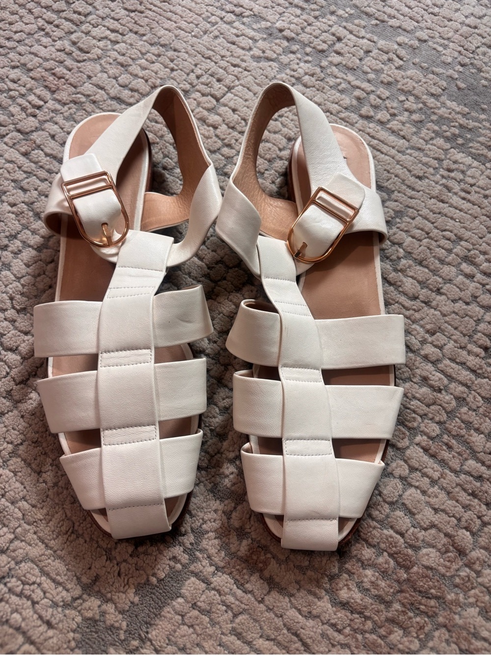 NWT Gabriela Hearst Lynn leather fisherman women’s sandal size 42